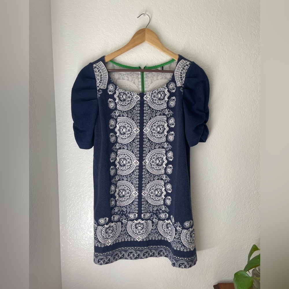 Akemi + Kin Anthropologie Manet Navy Tunic Medium